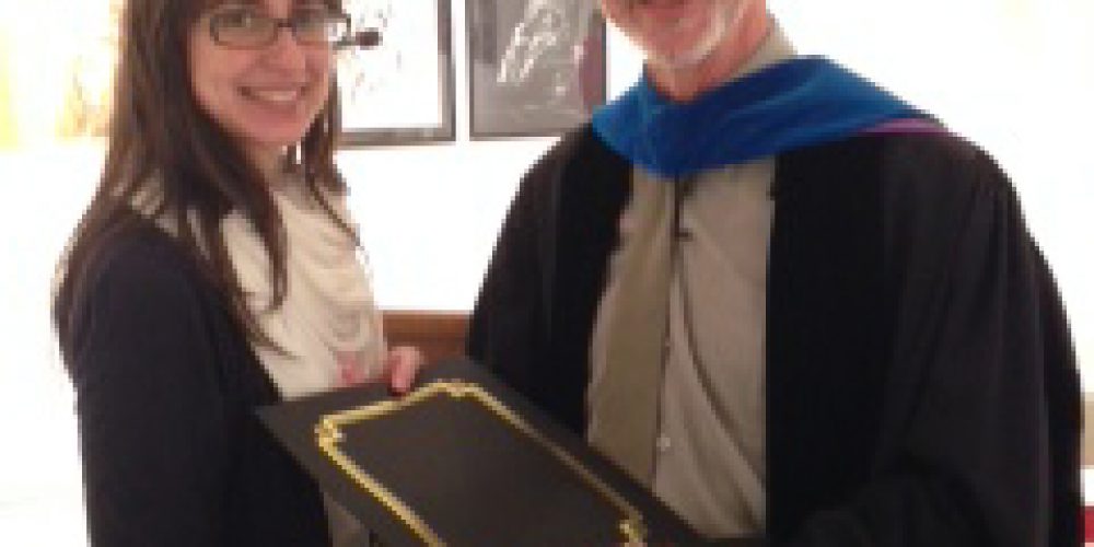 Victoria Febrer recibe el premio Goldberger