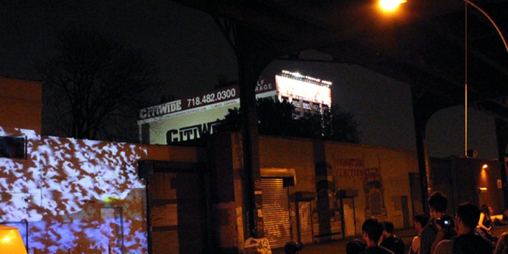 “Flight of Memory” by Victoria Febrer and Pedro J. Padilla shown as part of <i>Under the Subway Video Art Night</i>