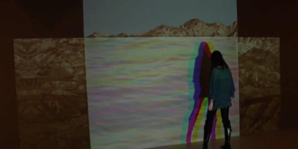 Obra de instalación cinematográfica interactiva <i>MarDesierto/DesertSea</i>